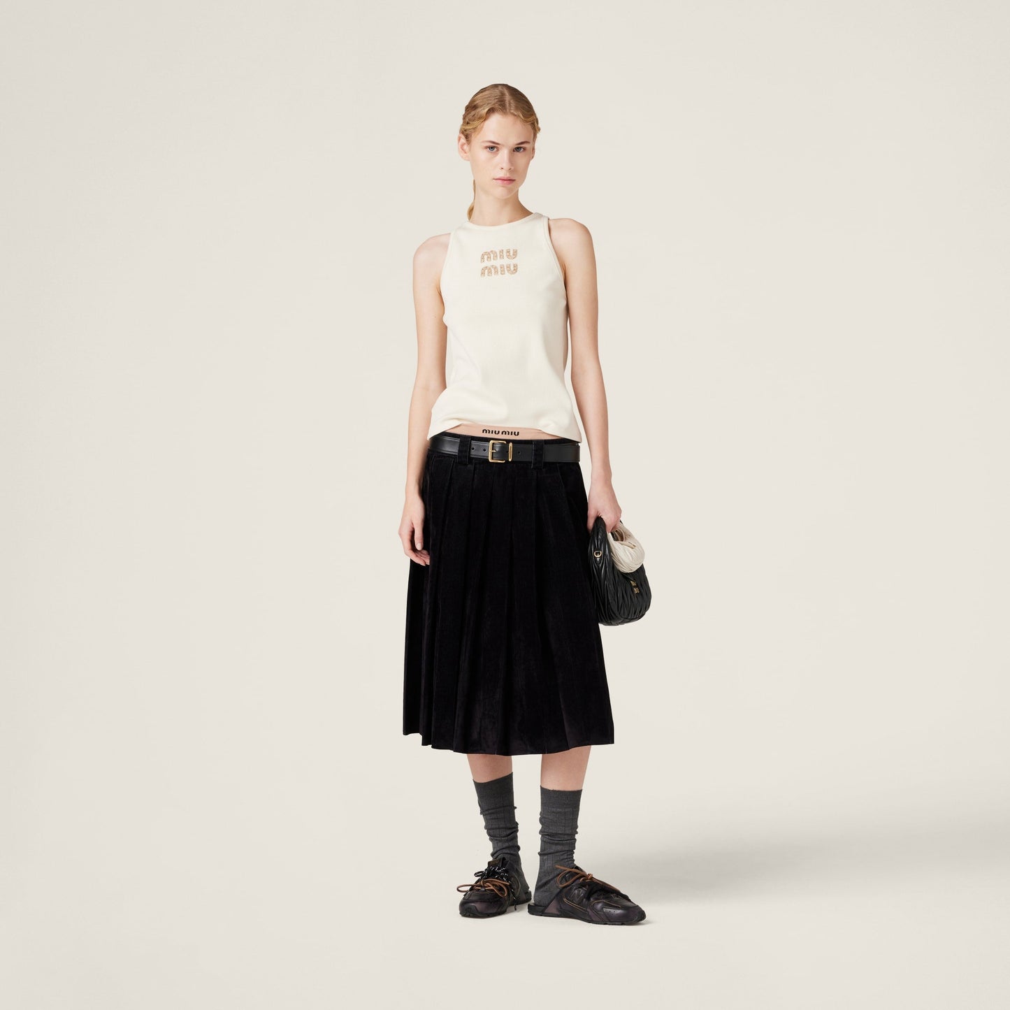 Ribbed Jersey Tank Top