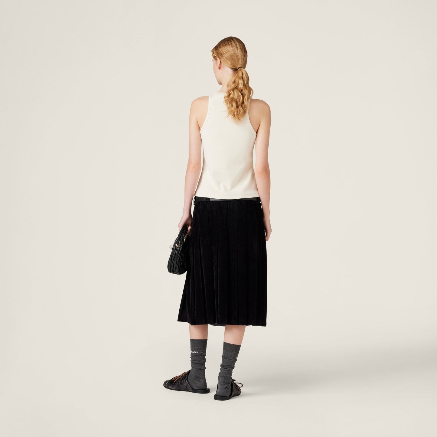 Ribbed Jersey Tank Top