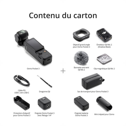 DJI Osmo Pocket 3 (Pack Créateur)