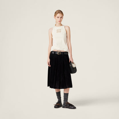 Ribbed Jersey Tank Top